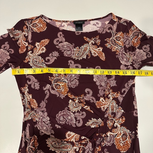 Ann Taylor Elegant Paisley Print Dress Size Small - Picture 4 of 4